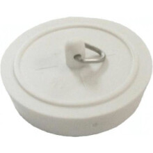 White Sink and Bath Plug 44 Millimetre