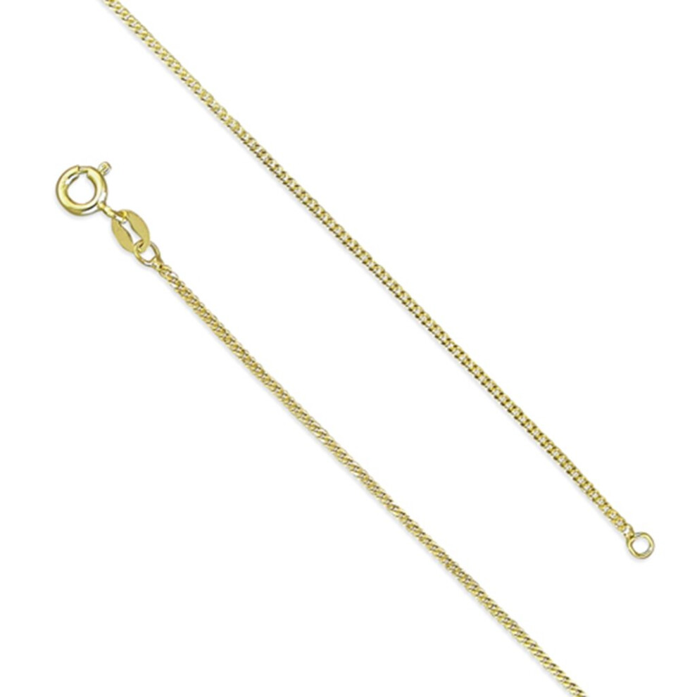 18K Gold Plated 16 Inch Curb Chain