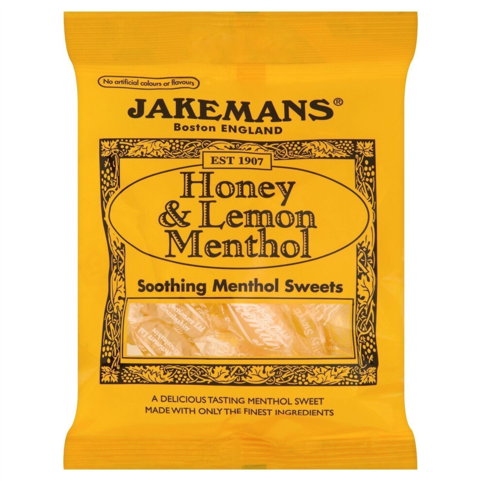 (Honey Lemon) Jakemans Soothing Menthol Sweets Lozenges 73g