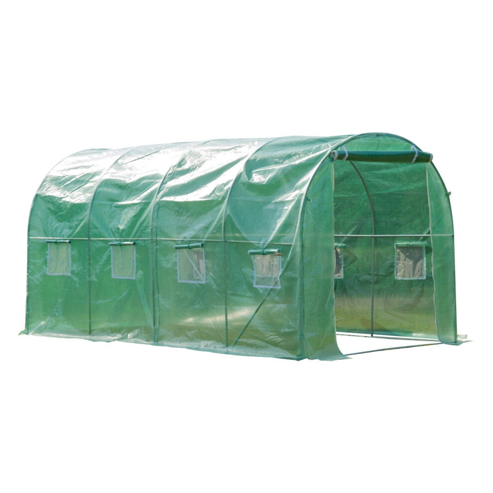 Outsunny (4M) Walk In Polytunnel Outdoor Garden Greenhouse