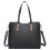 Miss Lulu (Black) 3pc Women's PU Leather Handbag Set 3