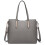 Miss Lulu (Grey) 3pc Women's PU Leather Handbag Set 3