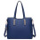 Miss Lulu (Navy) 3pc Women's PU Leather Handbag Set 3