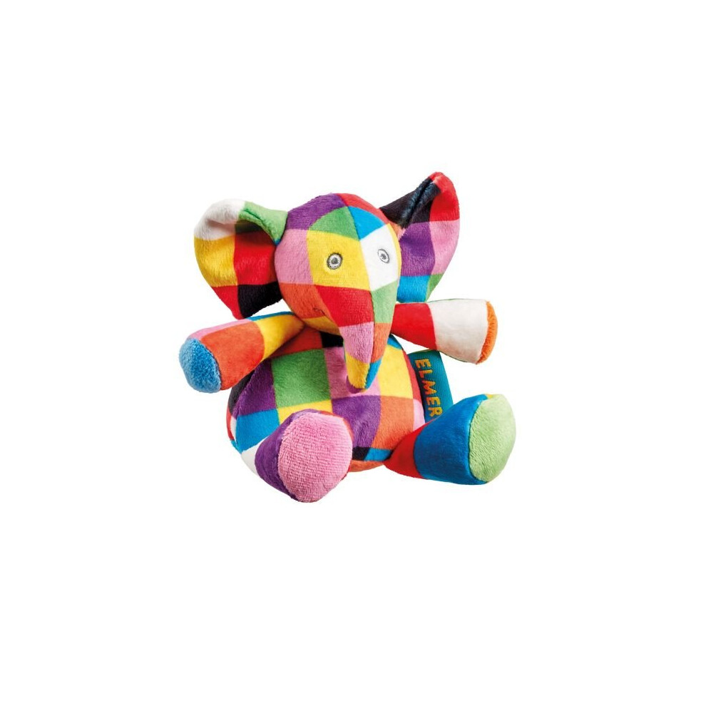 Rainbow Designs Elmer Plush Rattle