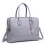 Miss Lulu (Grey 1726) Miss Lulu Women's Faux Leather Laptop Handbag 1