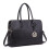 Miss Lulu (Black 1726) Miss Lulu Women's Faux Leather Laptop Handbag 1