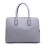 Miss Lulu (Grey 1726) Miss Lulu Women's Faux Leather Laptop Handbag 3