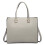 Miss Lulu (Grey 1509) Miss Lulu Women Large Shoulder Handbag Tote Bag 2