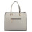 Miss Lulu (Grey 1509) Miss Lulu Women Large Shoulder Handbag Tote Bag 3