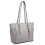 Miss Lulu (Light Grey 1642) Women's Adjustable PU Leather Shoulder Bag 1