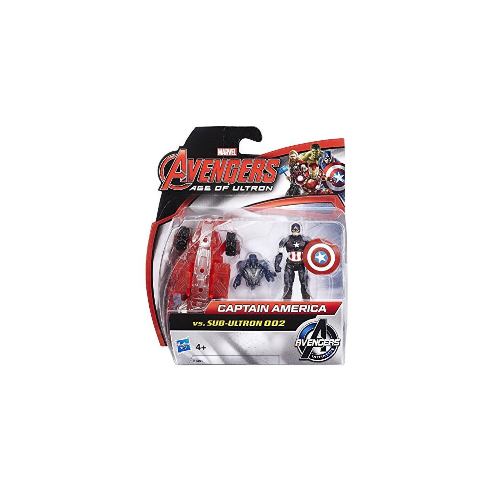 Marvel Avengers Age Of Ultron Captain America Vs Sub-Ultron 002 Action Figure Pack