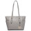 Miss Lulu (Grey 1642) Women's Adjustable PU Leather Shoulder Bag 4