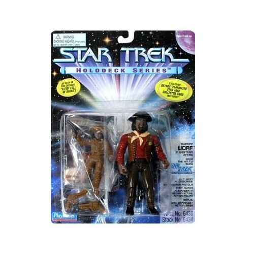 Star Trek Holodeck Series Sheriff Worf in Western Attire Figure