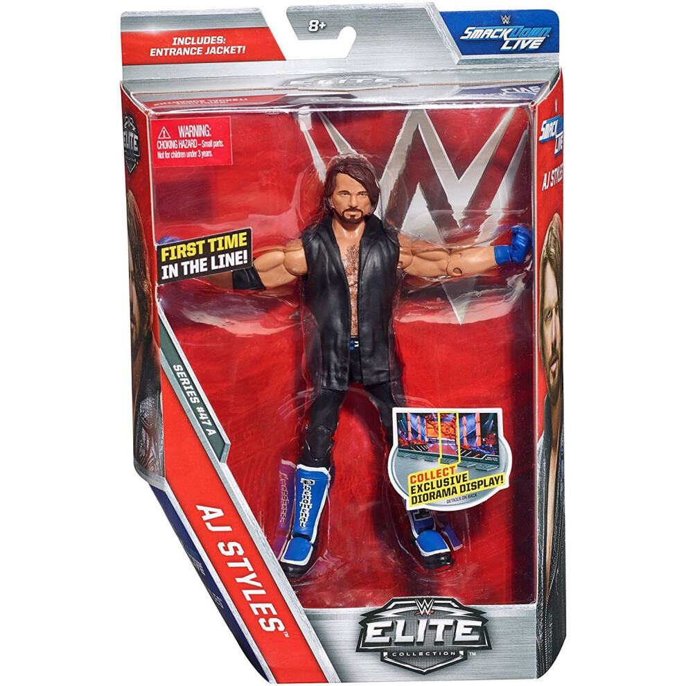 WWE AJ Styles Elite Series 47 Mattel Wrestling Action Figure Brand New Sealed