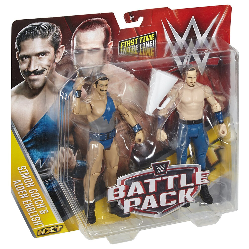 WWE Battle Pack Series 41 Simon Gotch and Aiden English The Vaudevillains New