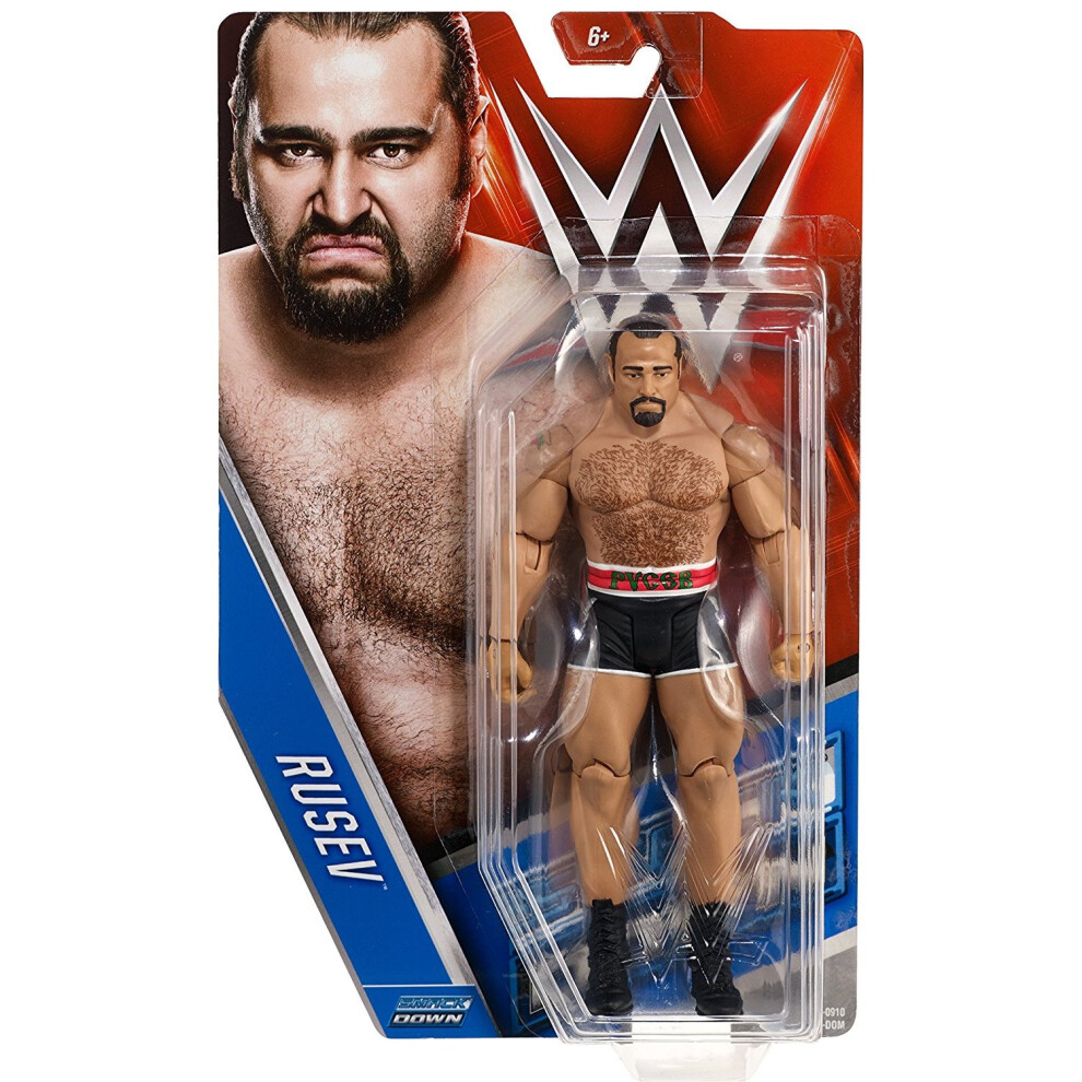 WWE Mattel Basic Series 63 Rusev Wrestling Action Figure Brand New Sealed