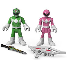 Fisher-Price Imaginext Power Rangers Grön Ranger & Rosa Ranger
