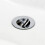 Bathroom Basin Sink Waste Chrome Flip Spin Top Plug Slotted Waste 6