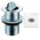 Bathroom Basin Sink Waste Chrome Flip Spin Top Plug Slotted Waste 3
