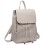 Miss Lulu (Light Grey 1669) Faux Leather Women's Fashion Backpack 1