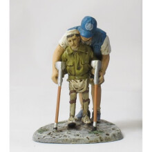 corgi forward figure civilians of war united nations relief model 1.32 scale