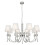 Searchlight 8 Arm Chrome And Glass Fitting With White String Shades 1