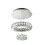 Searchlight LED 2 Tier Ceiling Flush Chrome Clear Glass 1