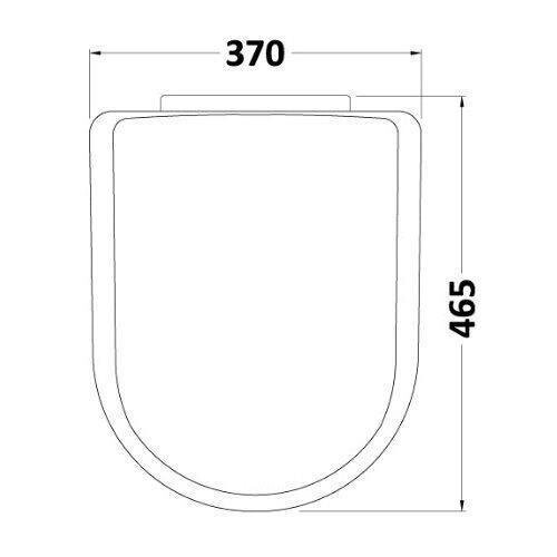 Cassellie D Shape toilet seat soft close anti slam quick release easy clean 2