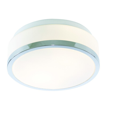 Searchlight Bathroom Ceiling Light With Opal Glass And Chrome Trim IP44