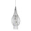 Searchlight Modern 1Lt Pendant With Cut Chrome Frame And Crystal Beads 1