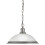 Searchlight Bistro Single Industrial Satin Silver Pendant 1