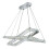 Searchlight 2 x LED RECTANGLE FRAME CEILING , CHROME, CLEAR CRYSTAL TRIM 1