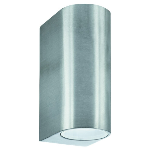 Searchlight Modern Outdoor 2 Light Black Down Up Wall Light IP44