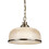 Searchlight 1 Light Pendant Antique Brass Halophane Glass 1