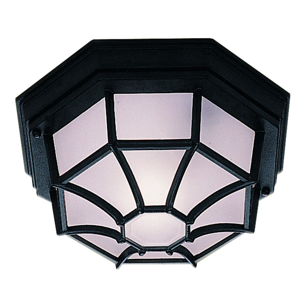 Classic Outdoor Aluminium Porch Light With Frosted Glass