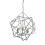 Searchlight 3 Light Pendant Geometric Cube Frame Chrome 1