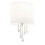 Searchlight 1 Arm Switched Modern Wall Light With White Oval Shade 1