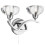 Searchlight Switched Curved Arm Wall Light With Clear K9 Glass 1