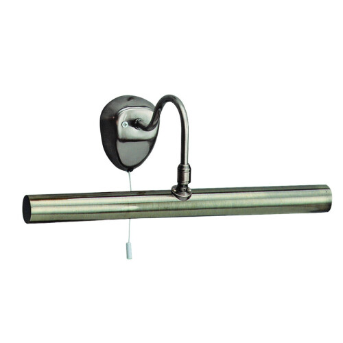 Searchlight Traditional Antique Brass Picture Light With Pull Cord Switch