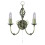 Searchlight Traditional Antique Brass Switched Wall Bracket 1