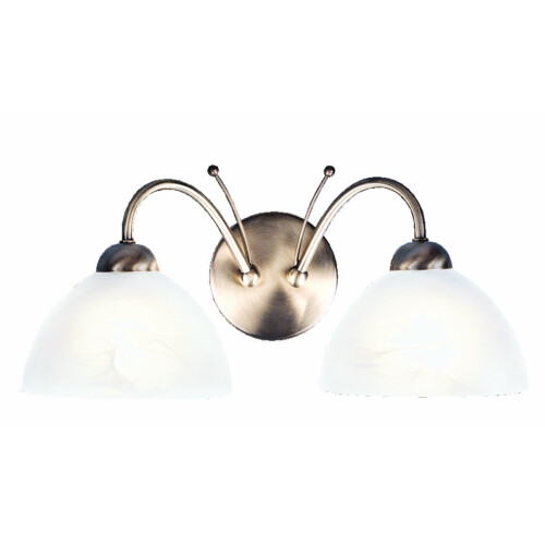 Searchlight Traditional Double Wall Light With Alabaster Glass