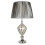 Searchlight Table Lamp In Pewter with Pleated Tapered Shade 1