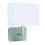 Searchlight Wall Lights Satin Silver Finished With White Rectangular Shade 1