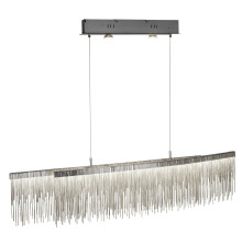 Searchlight Memphis Satin Silver Chain Waterfall Dressing Pendant Ceiling Bar