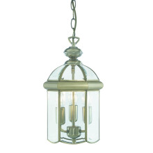 Lanterns Antique Brass Bevelled Glass Domed 3 Light Lantern