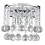 Searchlight Chrome Half Round Wall Light With Crystal Ball Drops 1