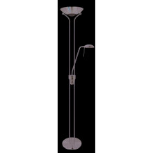 MOTHER & CHILD - SATIN SILVER FLOOR LAMP DOUBLE DIMMER