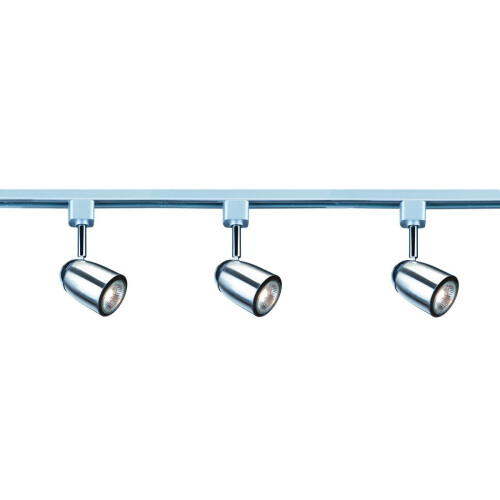 Searchlight Domed Conical Head Satin Silver Track Spotlight