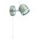 Searchlight 1 Light Satin Silver And Chrome Spot With White Pull Switch 1