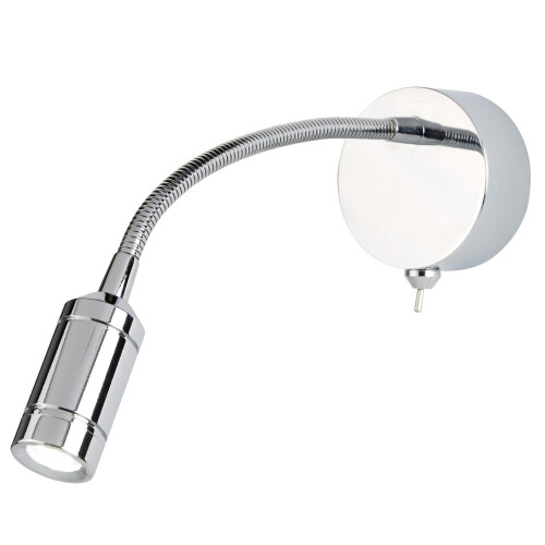 Searchlight LED Wall Light - Flexi Arm - Chrome